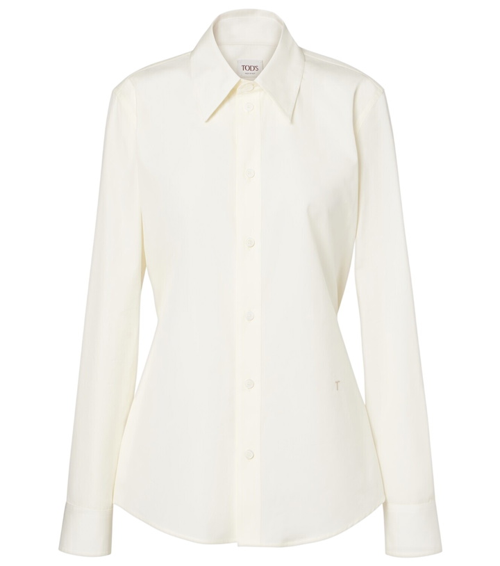 Photo: Tod's Belted cotton poplin shirt