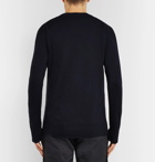 Officine Generale - Bruce Slim-Fit Merino Wool Sweater - Men - Midnight blue