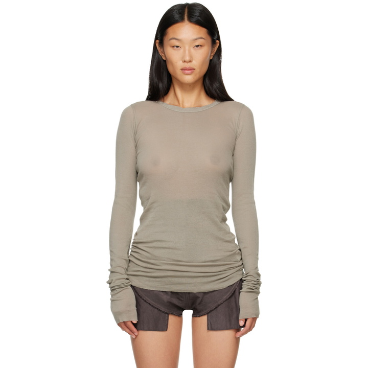Photo: Rick Owens DRKSHDW Gray Tower Basic LS T-shirt