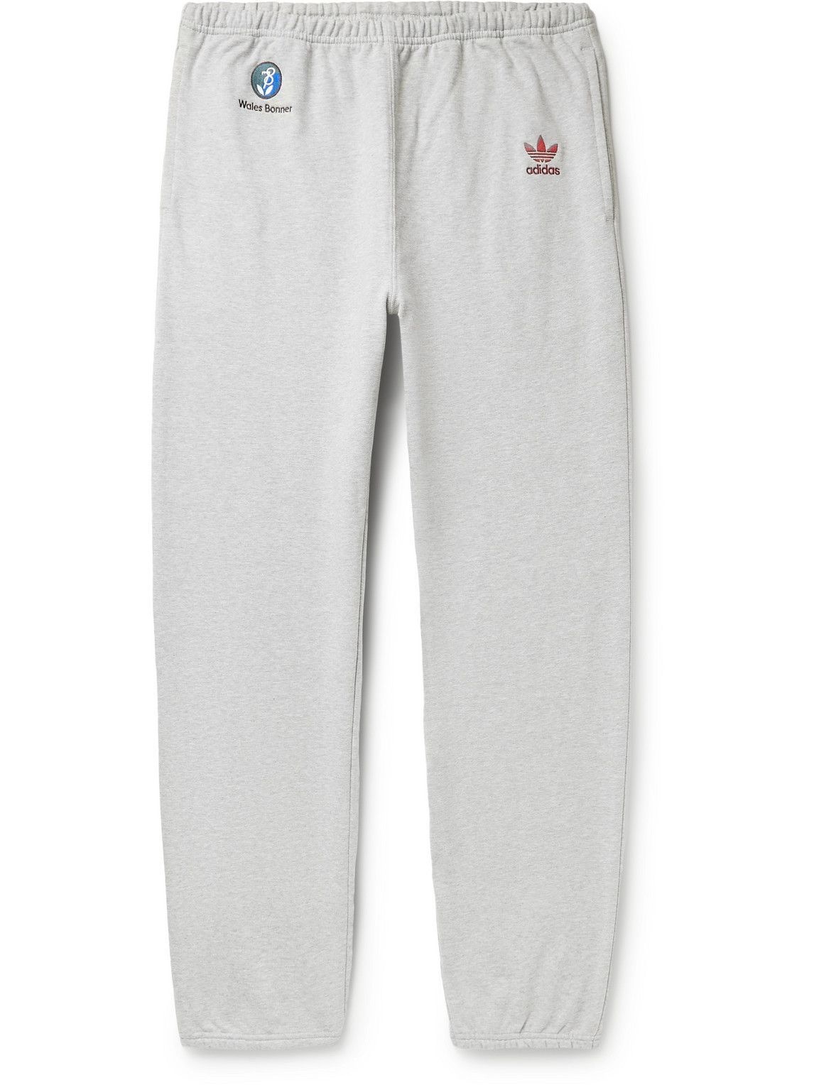 Photo: adidas Consortium - Wales Bonner Tapered Cotton-Jersey Sweatpants - Gray