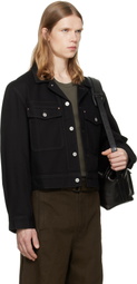 LEMAIRE Black Denim Trucker Jacket