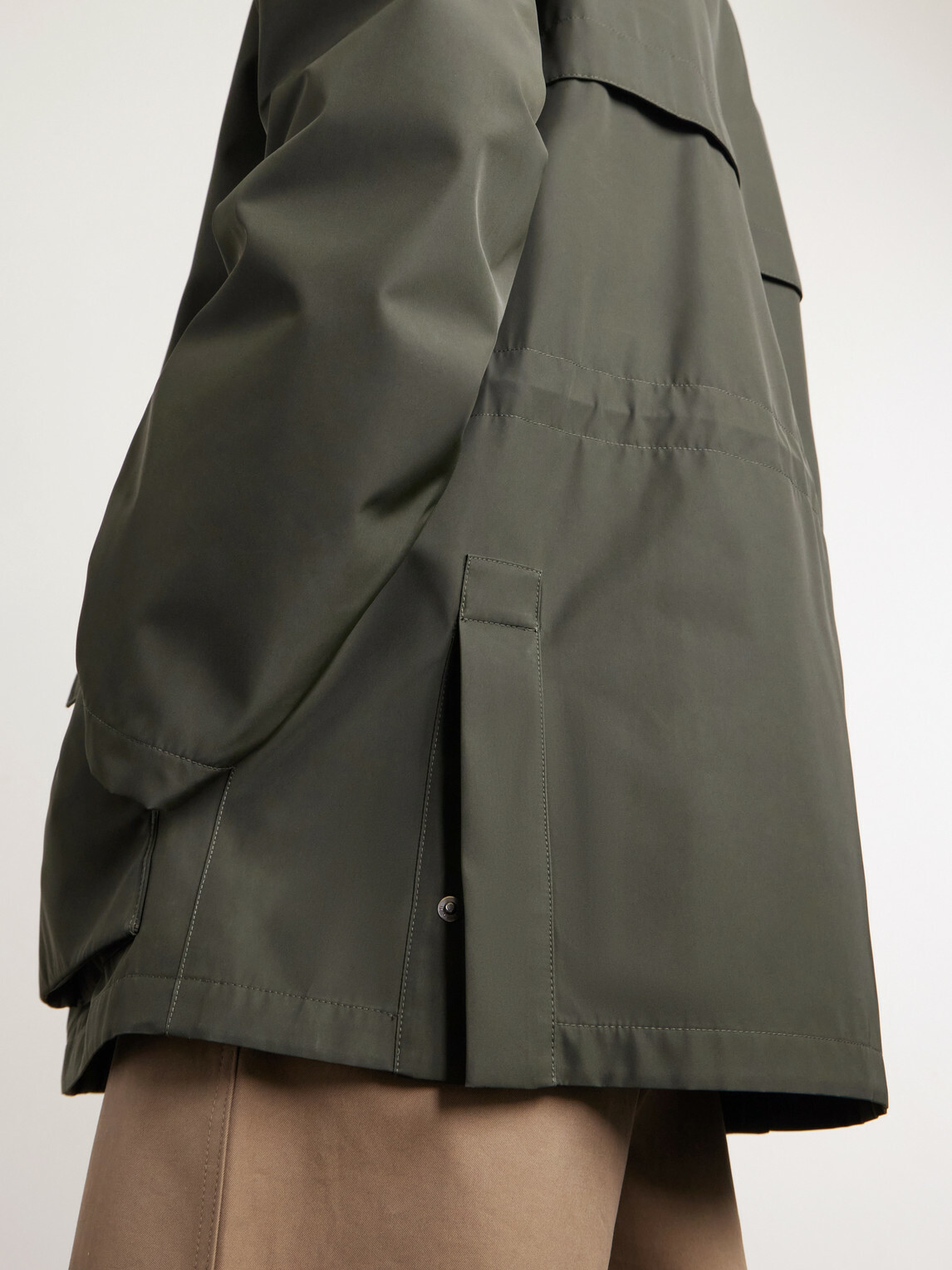Loro Piana - Horsey Leather-Trimmed Storm System® Tech-Shell Field Jacket - Green