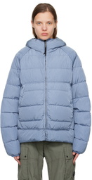 C.P. Company Blue Eco-Chrome R Goggle Down Jacket