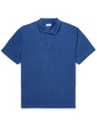 SUNSPEL - Cotton-Terry Polo Shirt - Blue