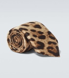 Dolce&Gabbana Animal-printed silk twill tie
