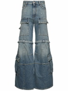 BALENCIAGA Flared Denim Cargo Jeans