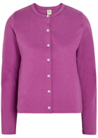 Flore Flore Poppy Cotton Cardigan Purple
