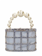 ROSANTICA Holli Crystal & Pearl Top Handle Bag