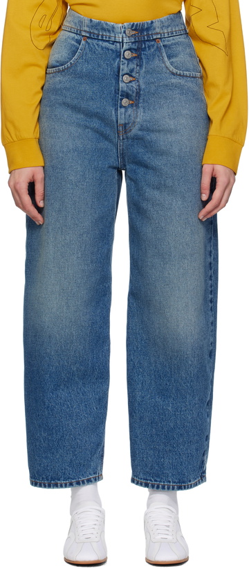 Photo: MM6 Maison Margiela Blue Straight-leg Jeans
