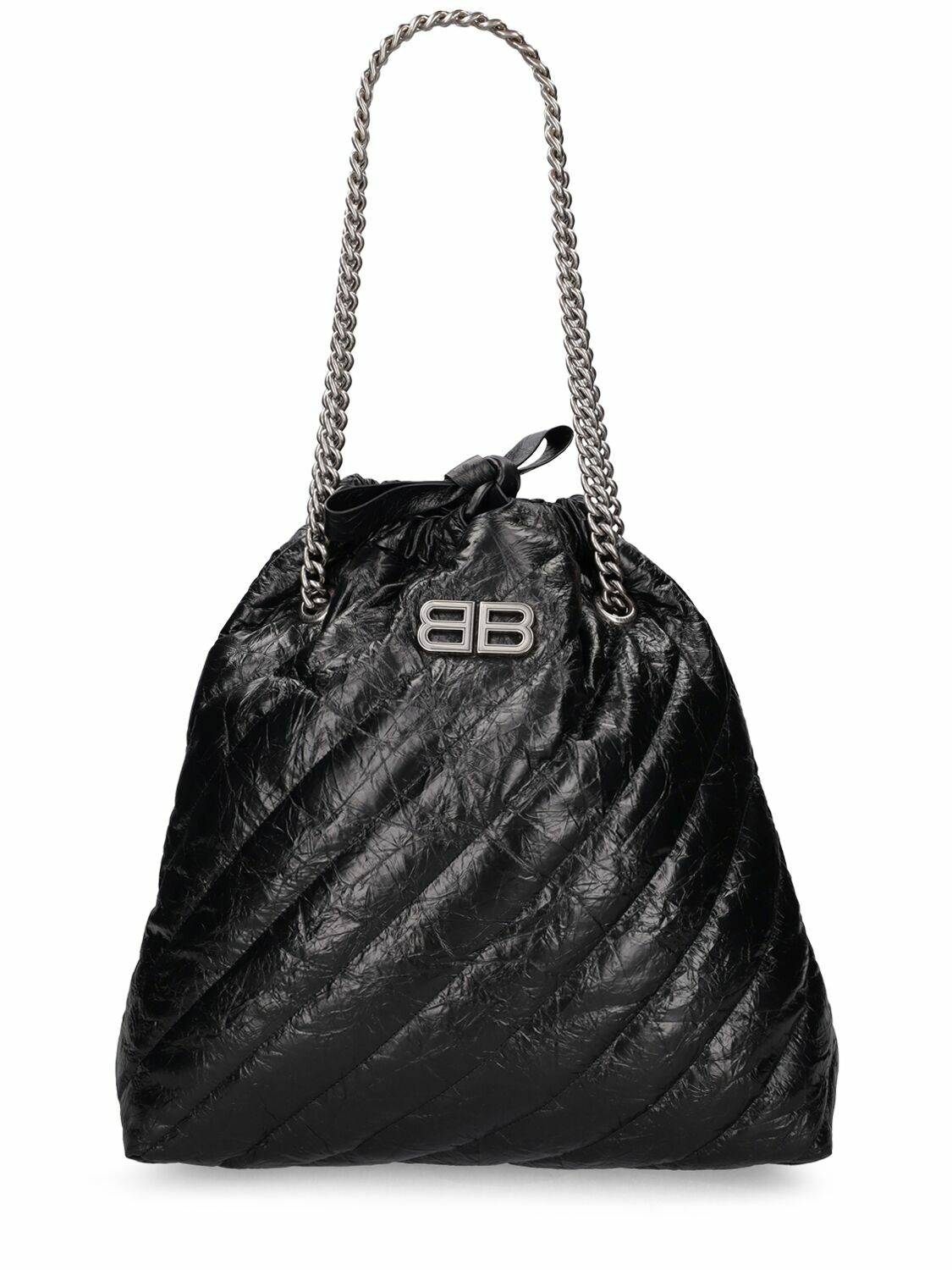 【BALENCIAGA】Crush Medium Tote Bag Quilted トートバッグ BALENCIAGA - Medium Crush Quilted Leather Tote Bag Balenciaga