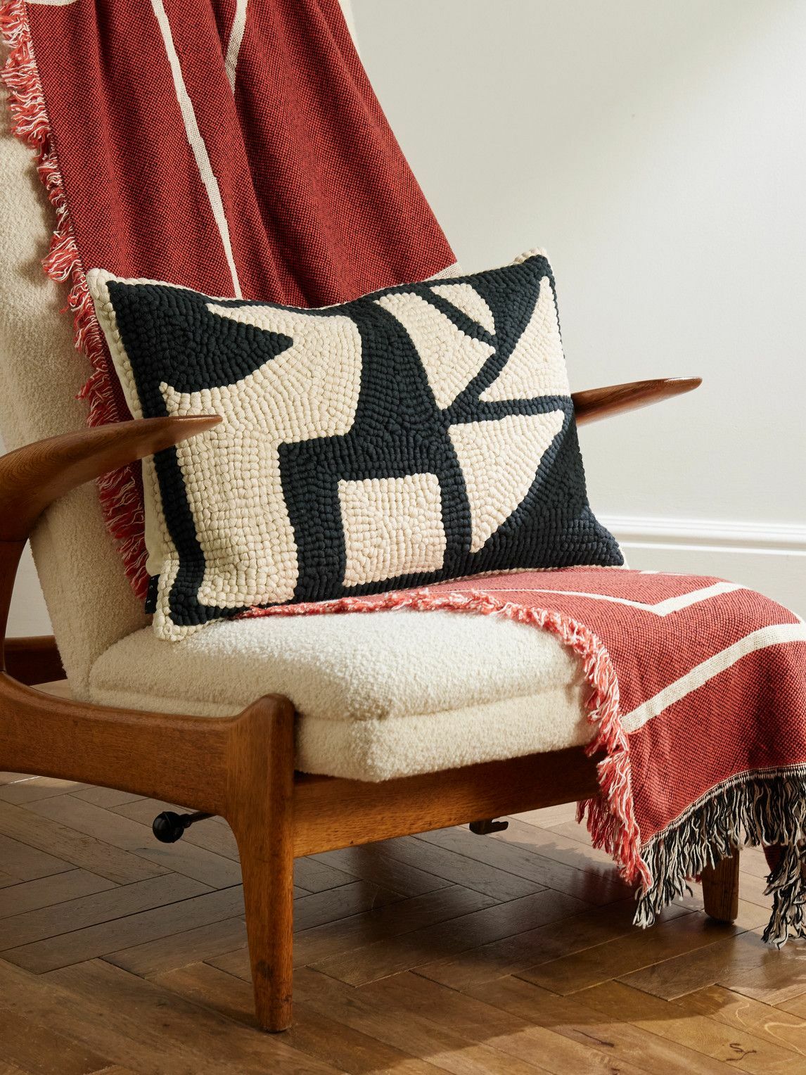 The Conran Shop - Ira Knotted Cotton and Linen Cushion, 40 x 60cm