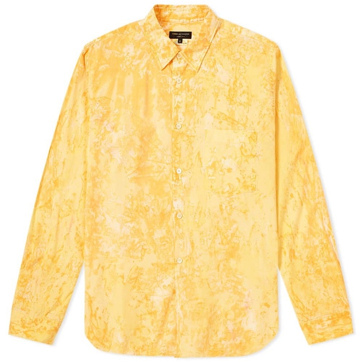 Photo: Comme des Garcons Homme Plus Hand Painted Shirt Yellow