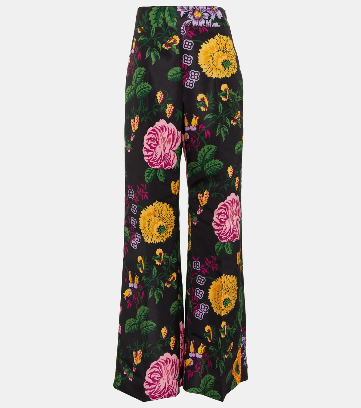 Carolina Herrera High-rise wide-leg floral pants