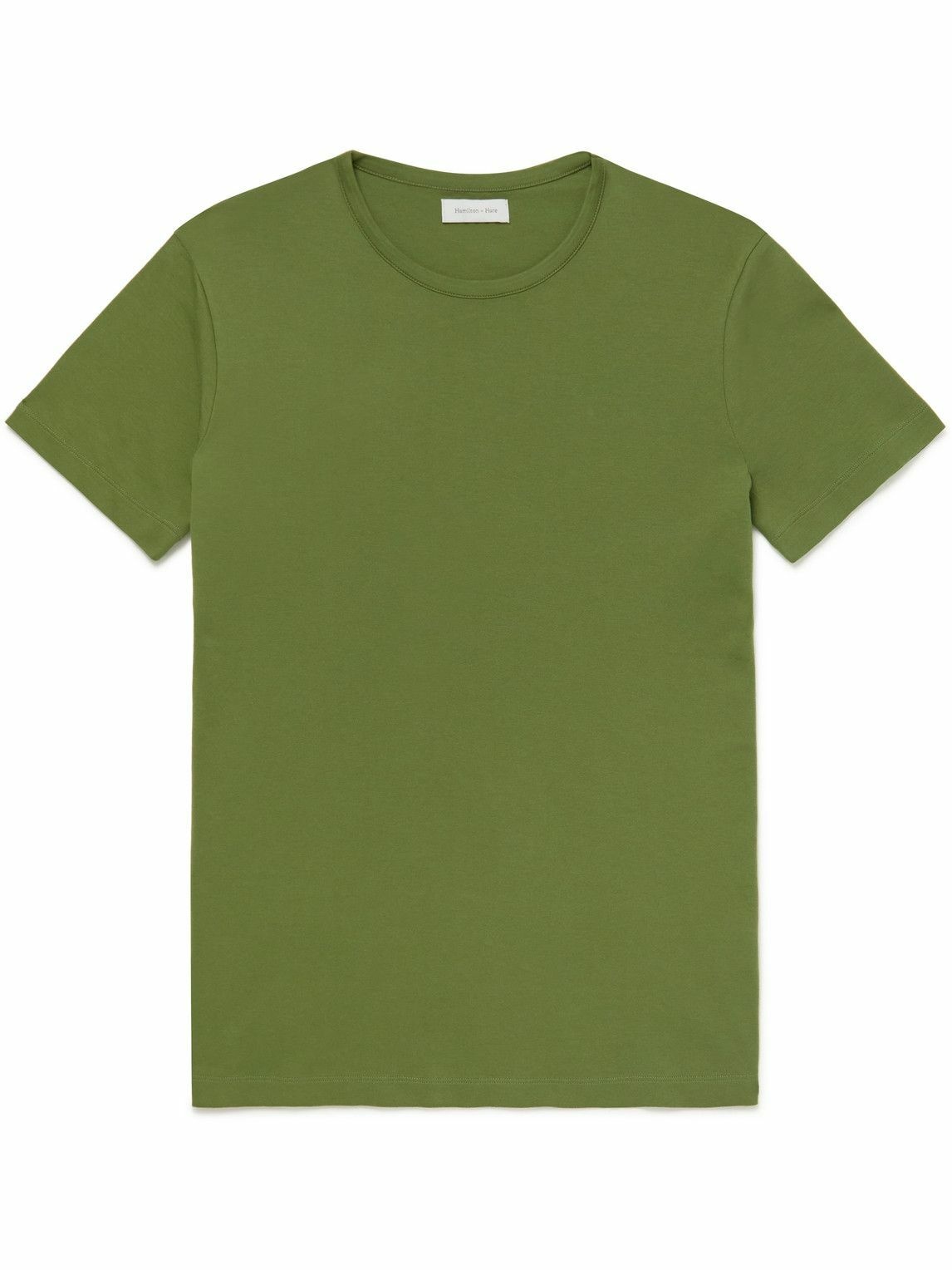 Photo: Hamilton And Hare - Cotton-Jersey T-Shirt - Green