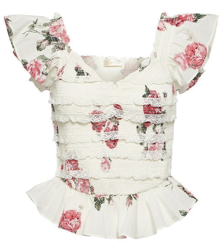 Photo: LoveShackFancy Compass floral cotton top