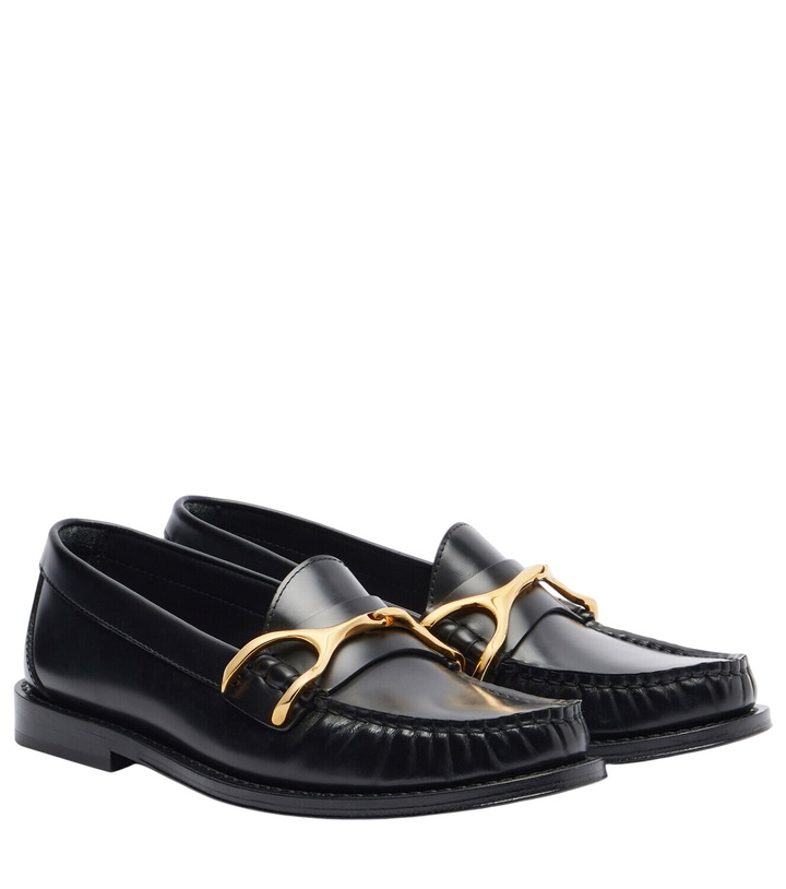 Photo: McQueen Wishbone leather loafers
