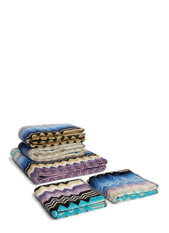 Photo: Set of Five Giacomo Towels in Blue