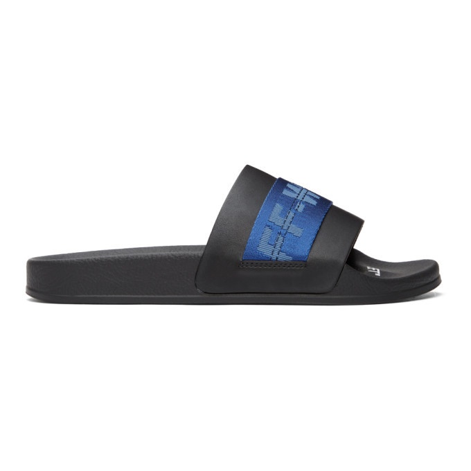 Photo: Off-White Black and Blue Industrial Slides