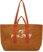 PS by Paul Smith Orange Paper Crinkle Tote