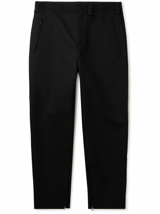 Photo: Jil Sander - Straight-Leg Wool-Twill Trousers - Black