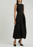 High In Love With Stretch-jersey Maxi Dress Black