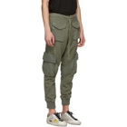 Greg Lauren Khaki Utility Sweat Cargo Pants