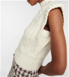 Veronica Beard Pinkett cable-knit wool-blend vest