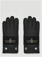 Embroidery Gloves in Black