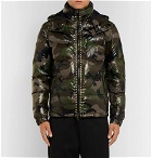 Valentino - Studded Camouflage-Print Quilted Shell Hooded Down Jacket - Men - Army green