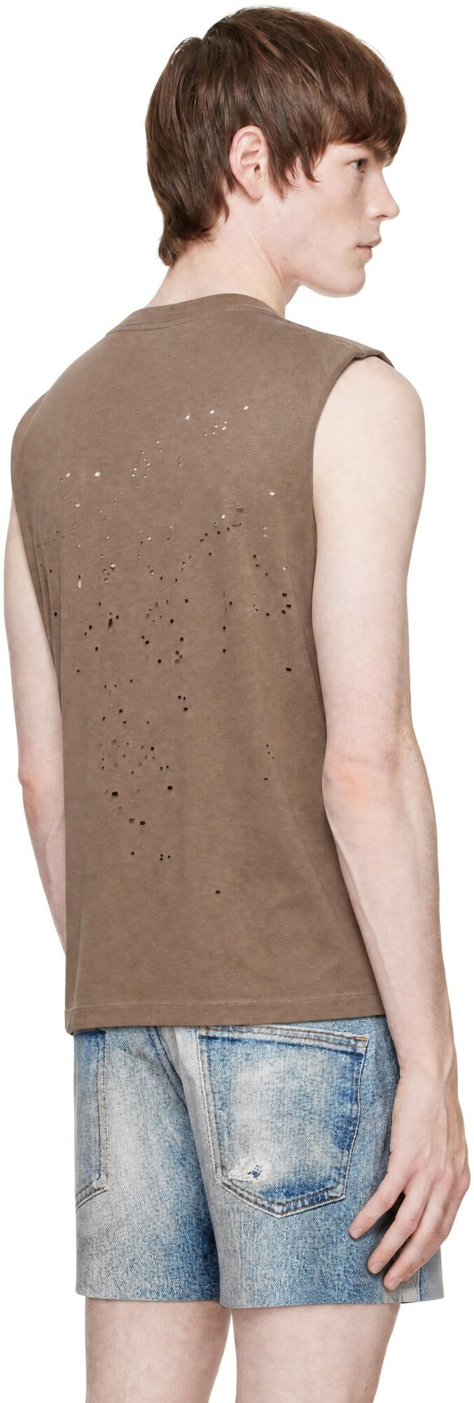 Satisfy Brown MothTech Muscle Tank Top