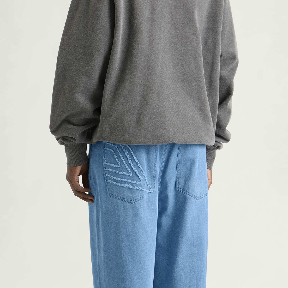Umbro Men's Washed Drill Pant in Insignia Blue