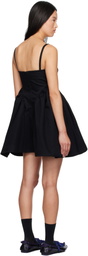 Cecilie Bahnsen Black Ovid Denim Minidress
