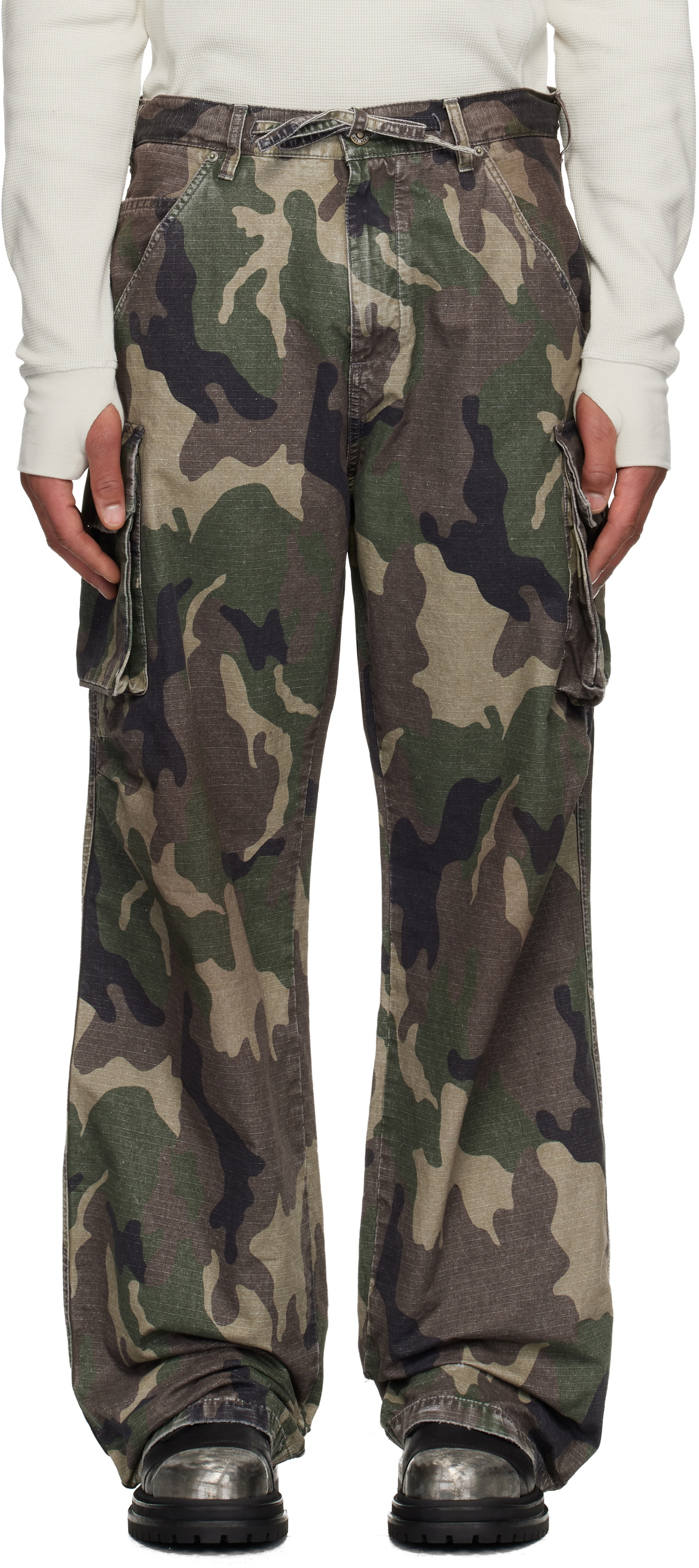 424 Khaki Camo Cargo Pants