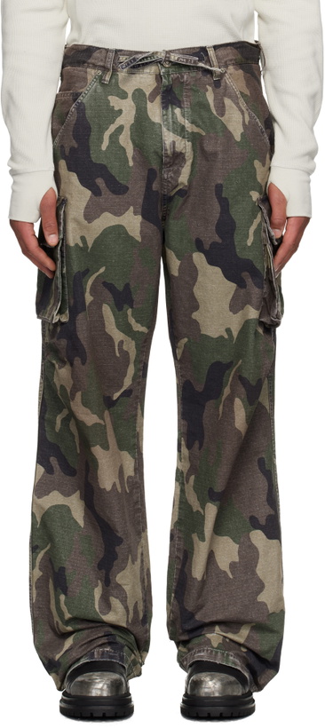 Photo: 424 Khaki Camo Cargo Pants