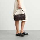 ST. Agni Women's Woven Envelope Slim Tote in Chocolate 