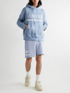 AMIRI - Logo-Appliquéd Cotton-Jersey Hoodie - Blue