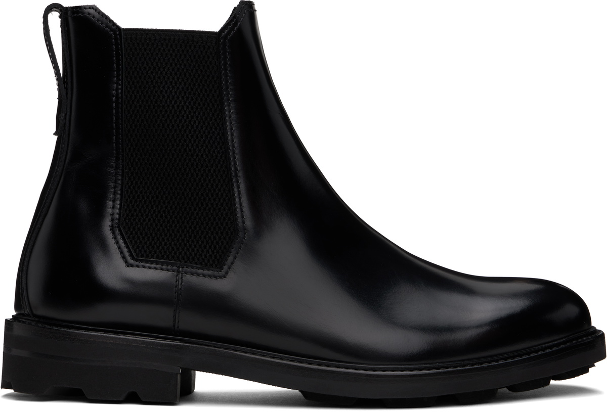 Brioni boots new 1850$ +tax Brioni Black Oiled Calf Leather Chelsea Boots Brioni main image 2