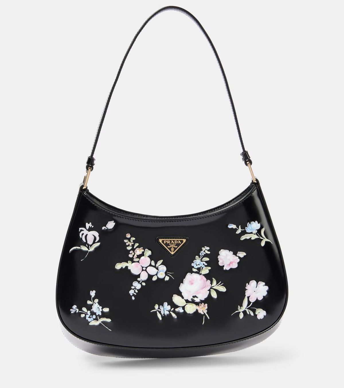 Prada Prada Cleo floral leather shoulder bag Prada