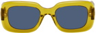 Kenzo Yellow Oval Sunglasses