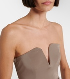 Nensi Dojaka Asymmetric draped cocktail dress