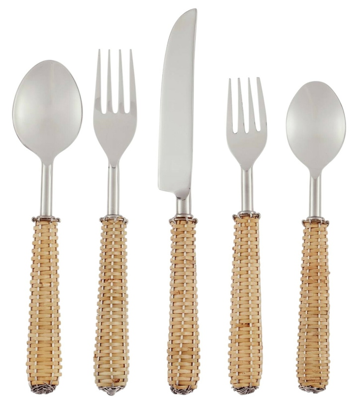 Photo: Les-Ottomans Rattan flatware set
