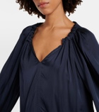 Velvet Noria satin blouse