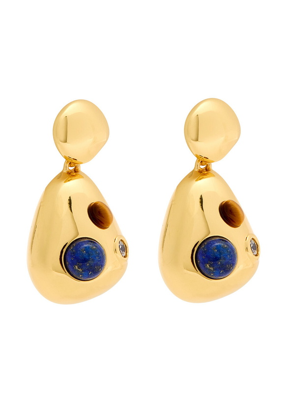 Photo: Eliou Analu 18kt Gold-plated Drop Earrings - One Size
