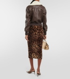 Dolce&Gabbana Cropped faux leather jacket