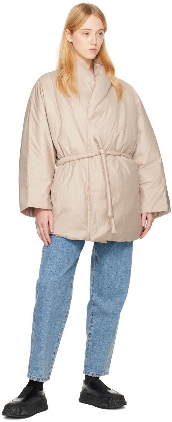 AMOMENTO Beige Wrap Jacket