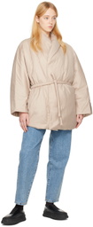 AMOMENTO Beige Wrap Jacket