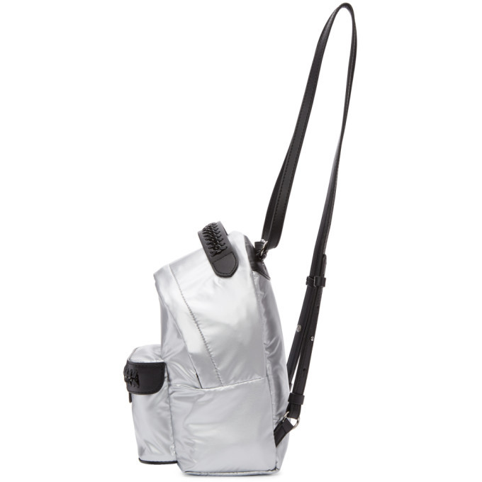 falabella mini backpack white Stella McCartney Silver Mini Nylon Falabella GO Backpack Stella McCartney