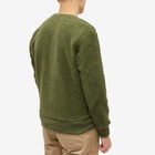 Alpha Industries Men's Teddy Fleece Crew Sweat in Sage Green