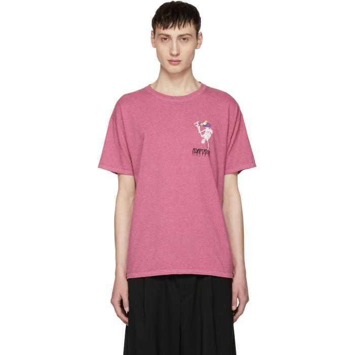 Photo: Adaptation Pink Adapt Or Die Skater Vintage T-Shirt