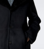 Arma Bohdan shearling-lined suede coat